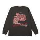 D-FACTORY 6.6oz ヴィンテージ長袖Tシャツ（1.6インチリブ）　アイテムカラー：ヴィンテージハードブラック