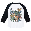 Printstar 5.6oz ヘビーウェイトベースボールTシャツ　アイテムカラー：ホワイト&times;ブラック