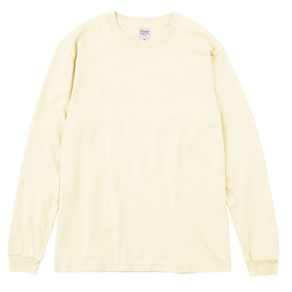 Printstar 5.6oz ヘビーウェイト長袖リブTシャツ　アイテムカラー：アイボリー