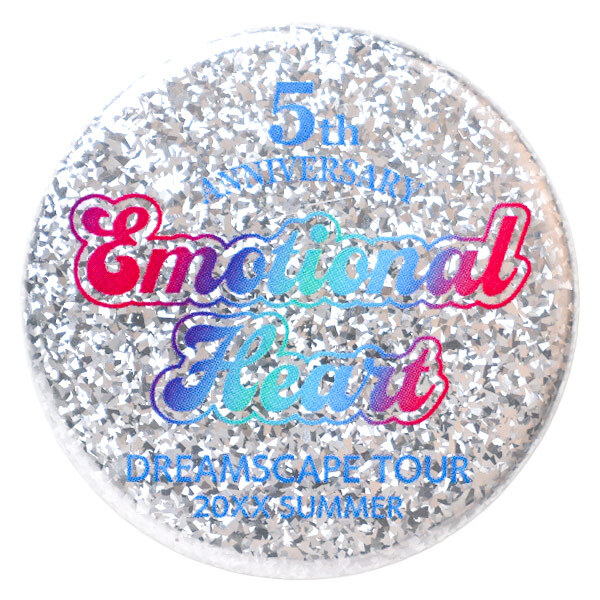 シルバーラメ缶マグネット44mm