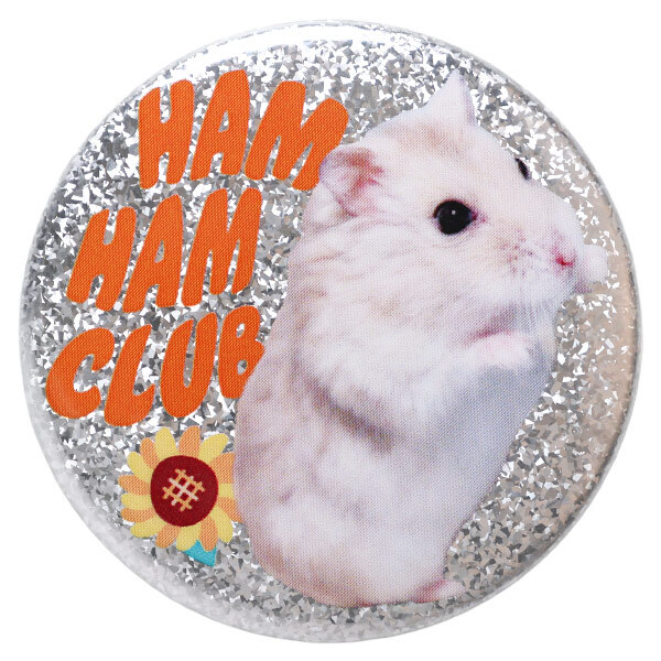 シルバーラメ缶マグネット57mm