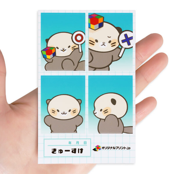 証明写真風ステッカー