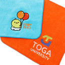 キャラクターやブランドロゴを刺繍したオリジナルハンカチを1点から作成可能!