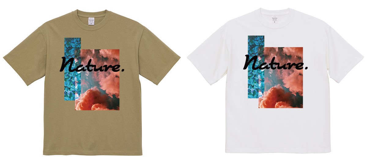 United Athle 9.1oz マグナムウェイトビッグシルエットTシャツにプリントしたイメージ画像