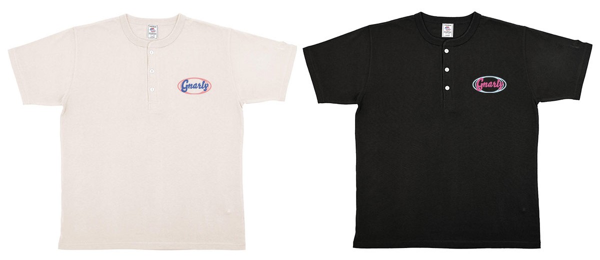 JEMORGAN 7.1oz 天竺ヘンリーネック半袖Tシャツ