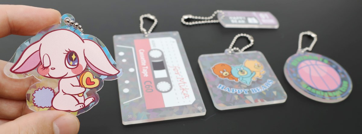 ホログラムアクリルキーホルダーの集合写真