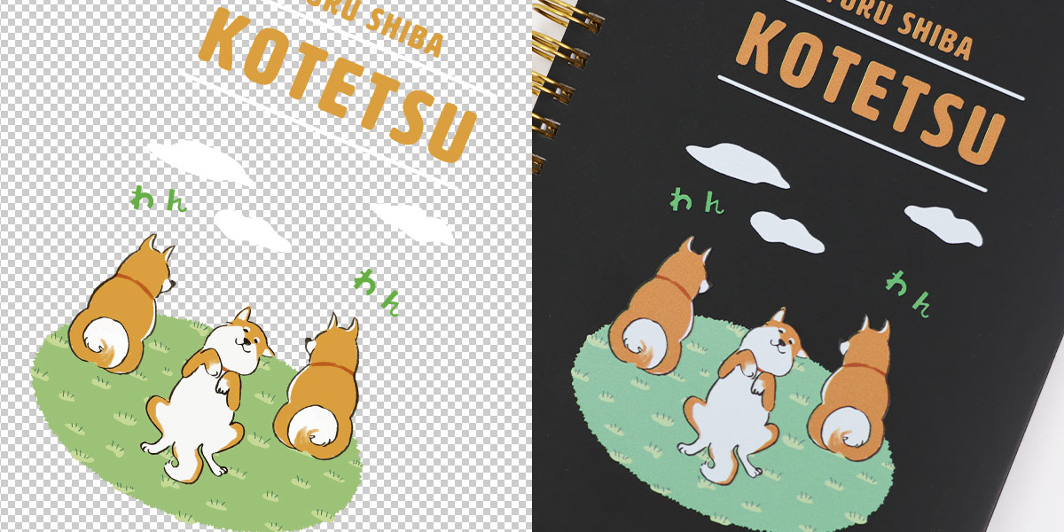 元データ・実際の仕上がり比較