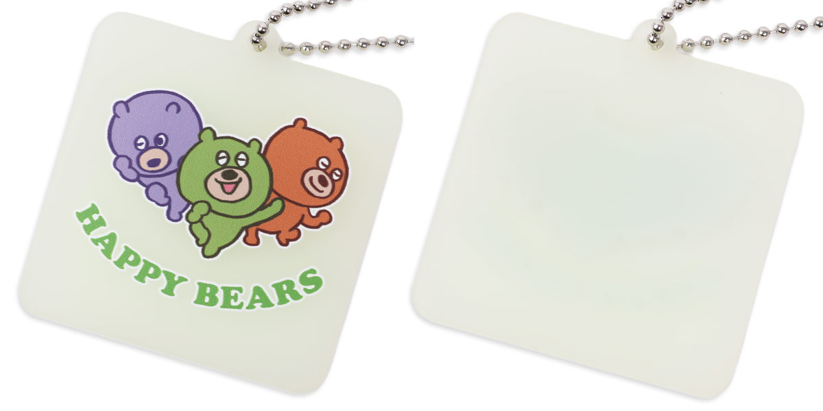 プリント部分の表と裏面アップ