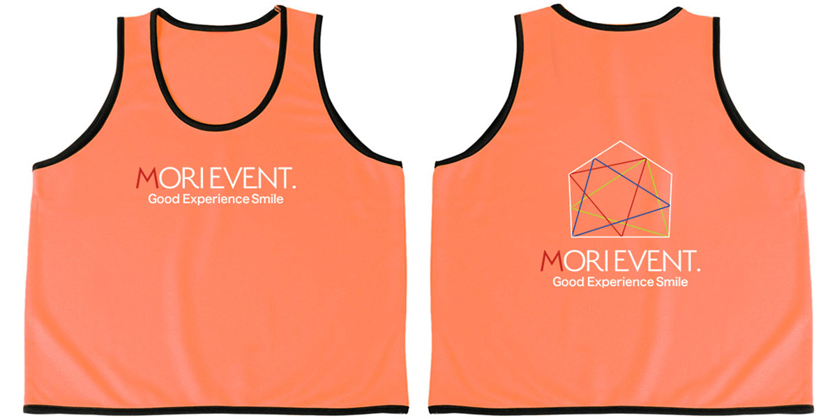 D-FACTORY D-FACTORY プレミアムプロモーションビブス DTTS表+背中 デザイン横並び