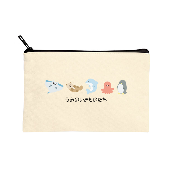 パニャ♥フラットポーチオーダー品 キャンバスフラットポーチ(S) | オリジナル キャンバスフラット