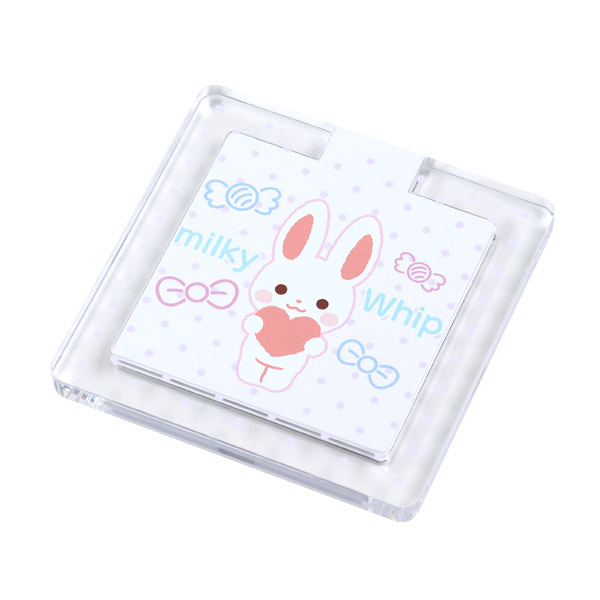 スクエア クリアワイヤレス充電器5W ホワイト | オリジナル スクエア