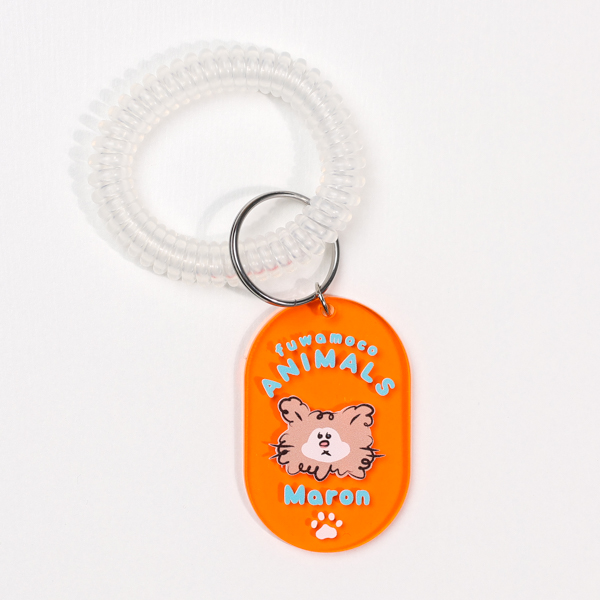 ブレスバンドキーホルダー（クリアオレンジ） | オリジナル ブレス