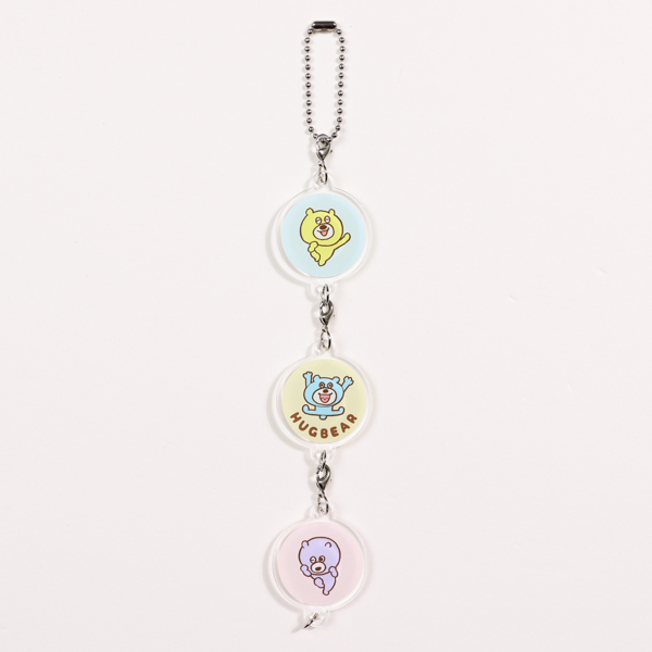 円形連結キーホルダー（クリア） | オリジナル 円形連結キーホルダー