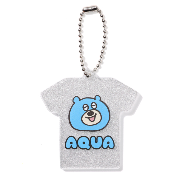 【KAmiYU】Tシャツ型アクリルキーホルダー 最強 Tシャツ型キーホルダー（シルバーラメ） | オリジナル Tシャツ型