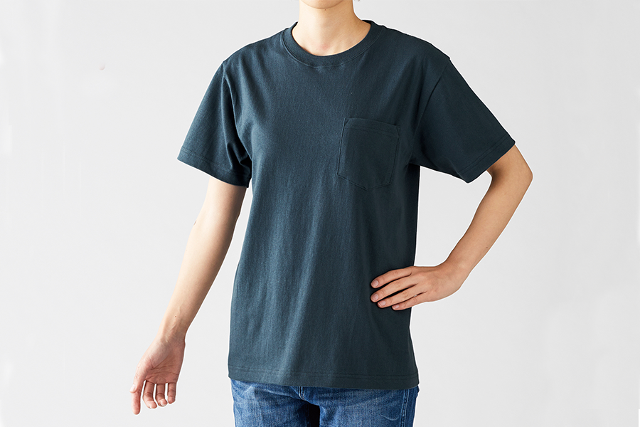 7Cross Stitch オープンエンドマックスウェイト ポケットTシャツ