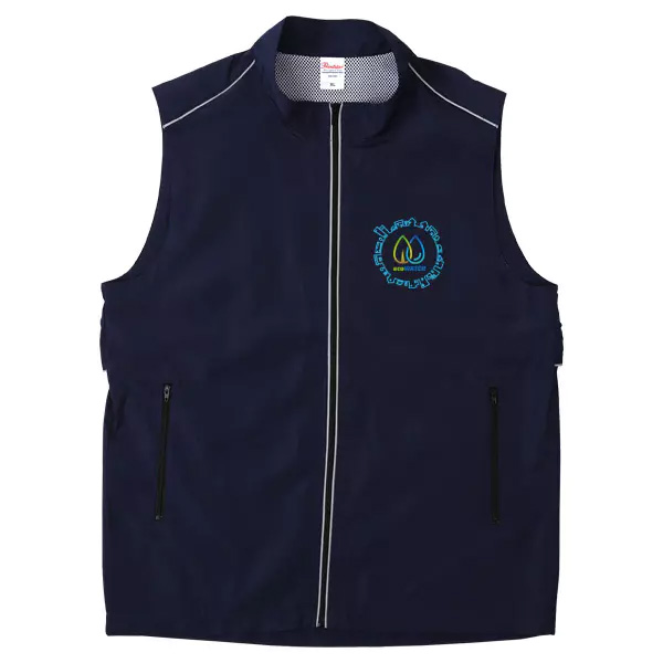 Printstar リフレクスポーツベストのデザイン合成イメージ