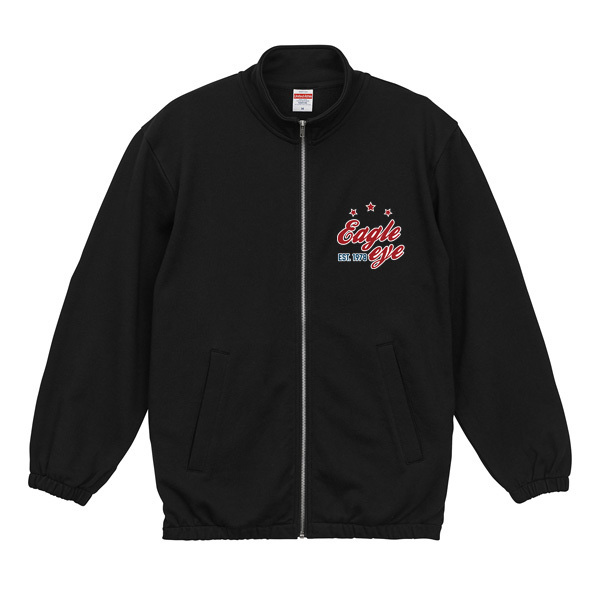 United Athle 10.0oz スウェット フルジップ スタンド ジャケット(裏パイル)のデザイン合成イメージ