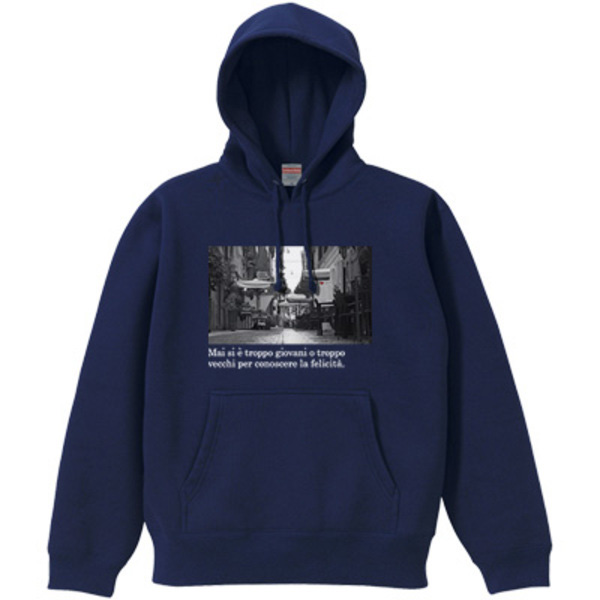 United Athle 10.0oz T/Cスウェットプルオーバーパーカーのデザイン合成イメージ