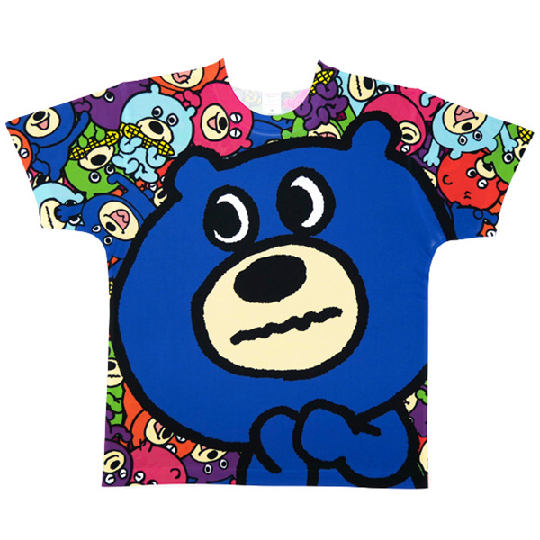 オールオーバー　ドライTシャツのデザイン合成イメージ