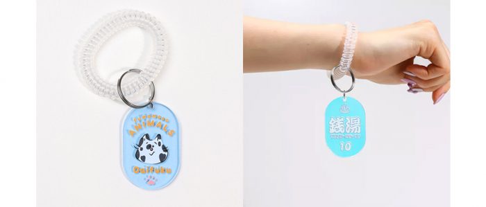 ブレスバンドキーホルダー(クリアブルー)