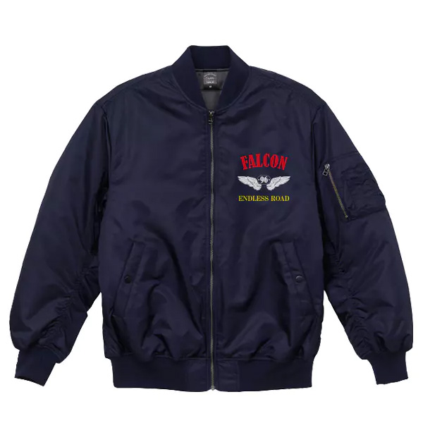 United Athle タイプ MA-1 ジャケット(中綿入)のデザイン合成イメージ