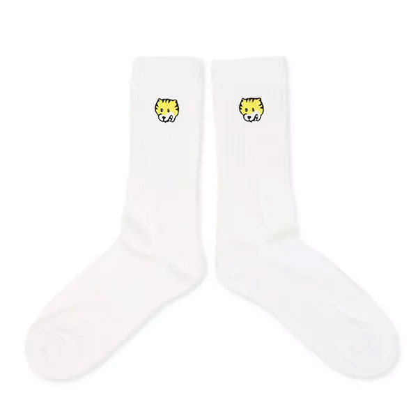 United Athle メンズ クルーソックスのワンポイント刺しゅう仕上がり画像