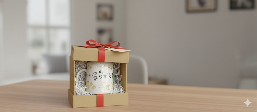 イラスト入りマグカップ