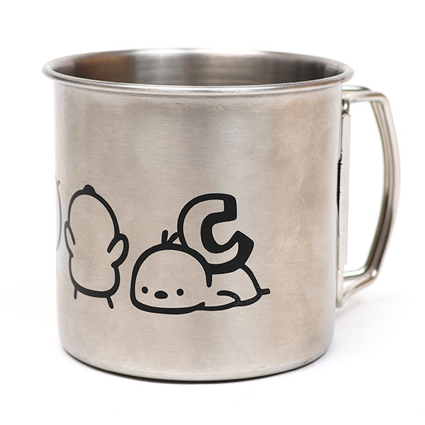 折りたたみハンドル ステンレスマグ