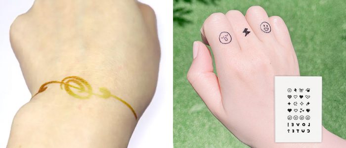 透明タトゥーシール見本2