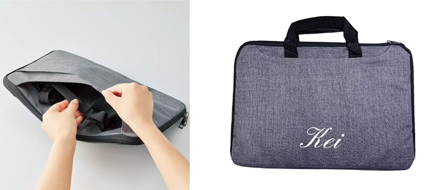 名入れをしたオリジナルPCバッグ｜新生活の通勤・通学に便利