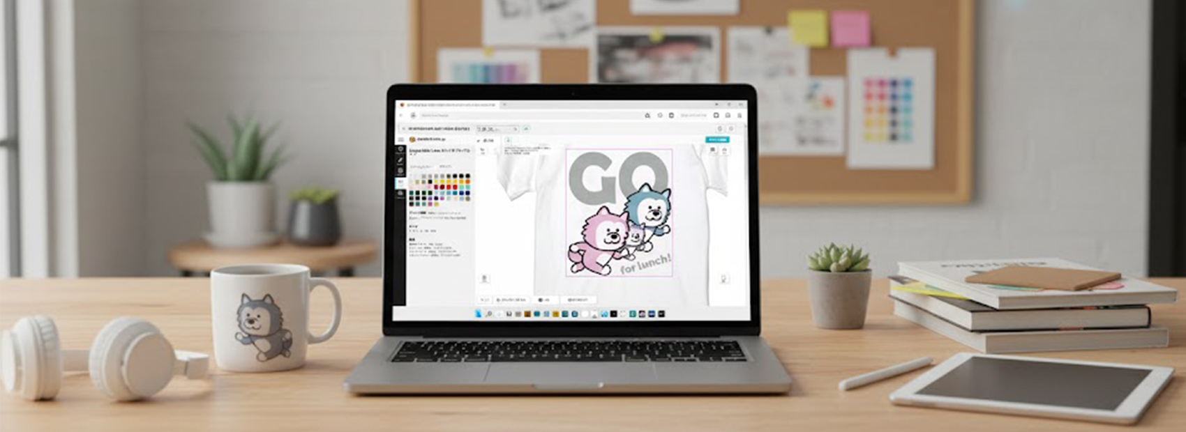 オリジナルプリント.jpのマイページ保存を活用しているPC画面