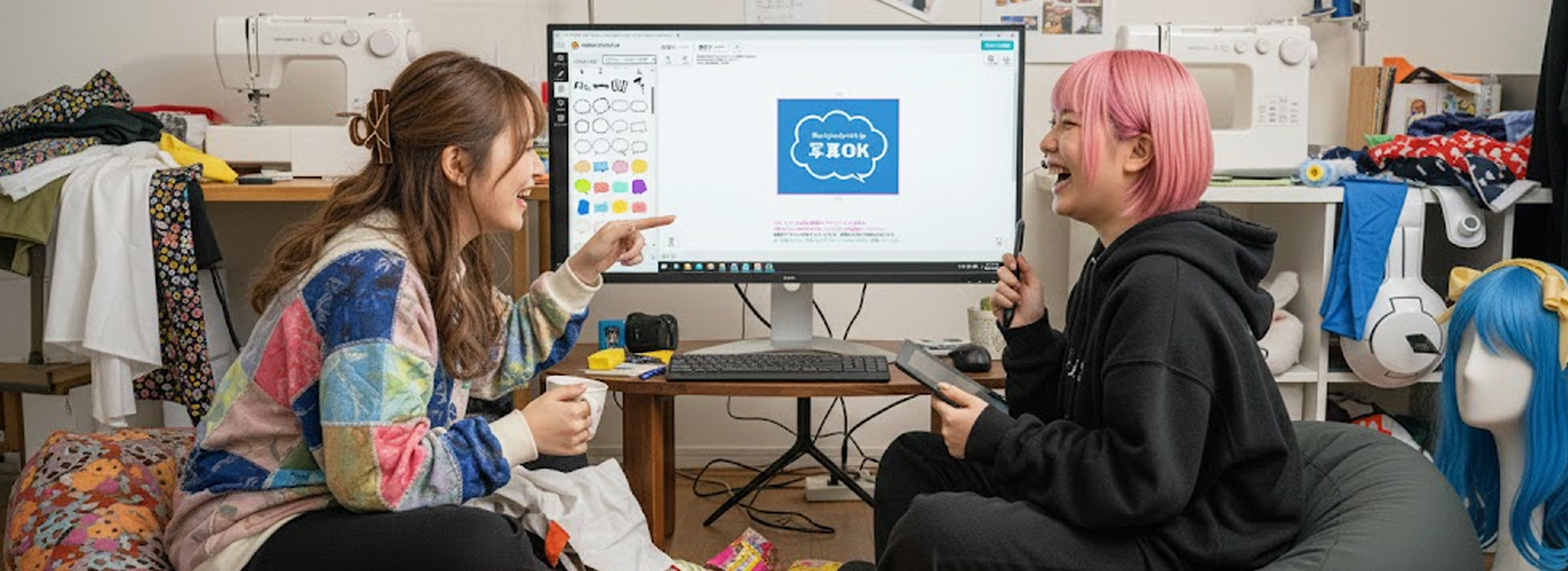 推し活バッグを持ったライブ会場の女性