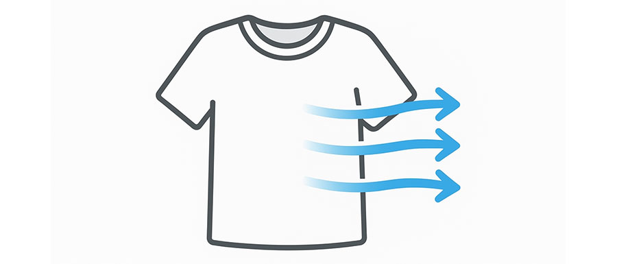 通気性イメージ図