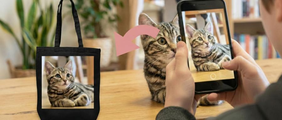 写真プリントトートバッグ