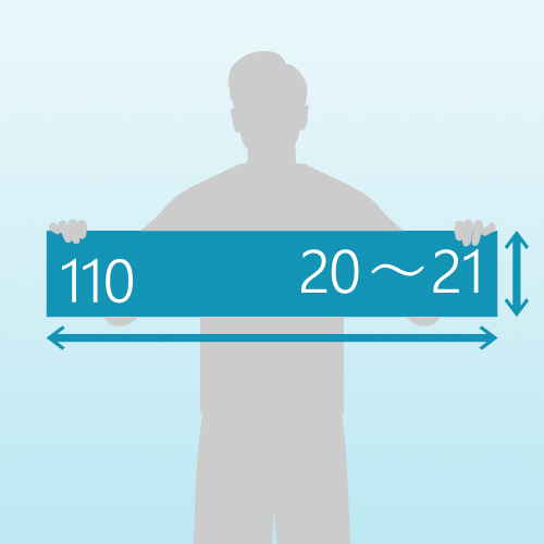 マフラータオルの作成例