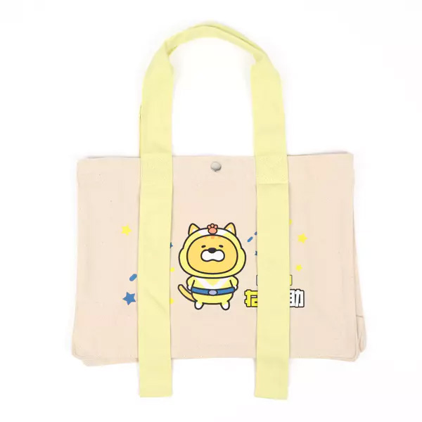 10oz キャンバスカラーハンドルスクエアトートのイメージ