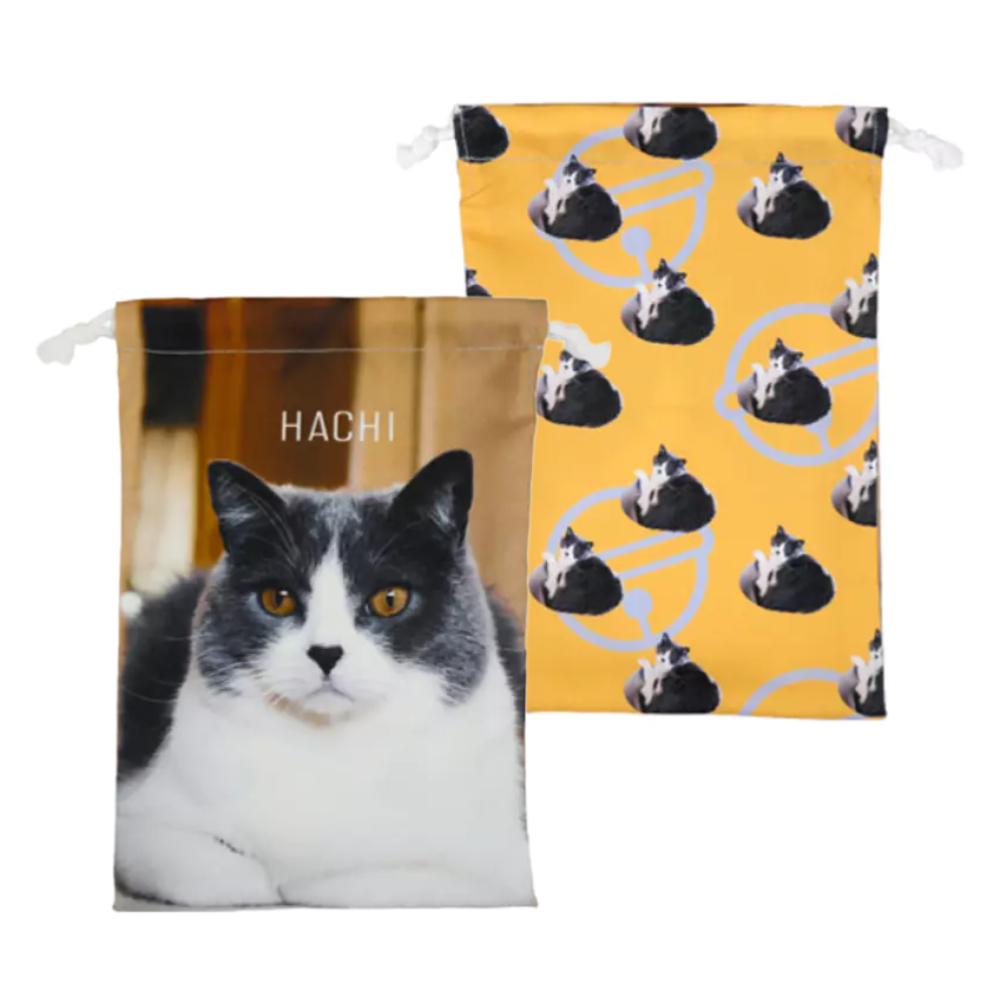 全面印刷 巾着 M