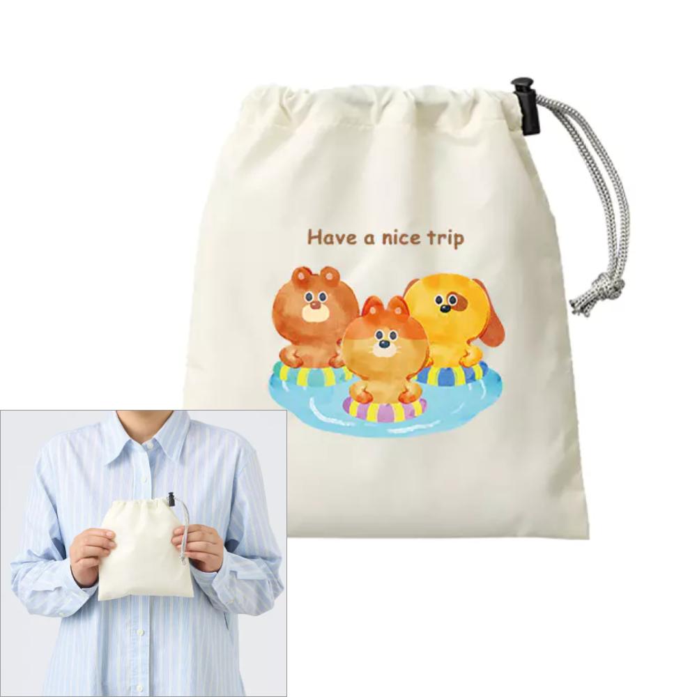 ファインライトポリ巾着 S 一本絞り