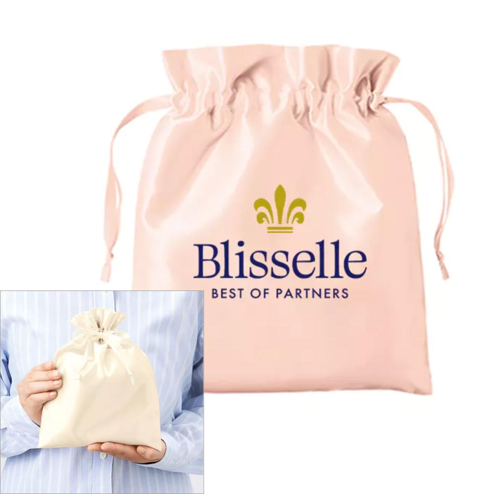 サテンフリル巾着 Mサイズ