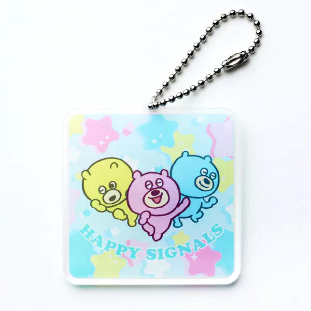 正方形アクリルキーホルダー 制作例