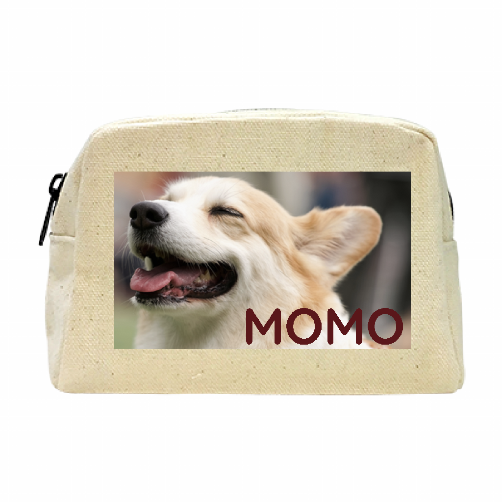 キャンバスファスナーポーチ