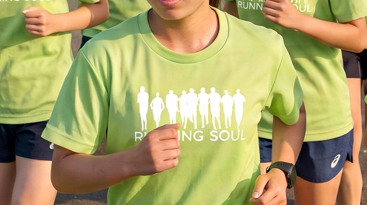 ランニング中の写真
