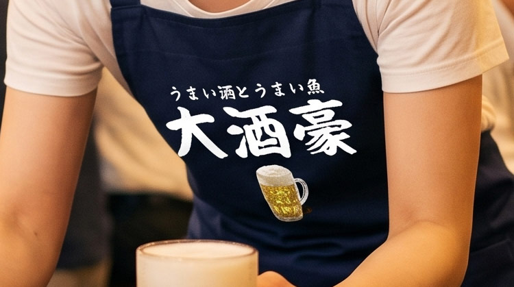 料理を提供する写真