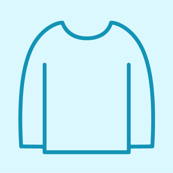 エコ素材の長袖Tシャツ