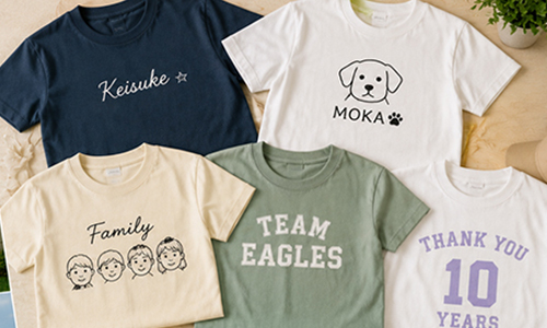 Tシャツ名入れにおすすめの作成事例