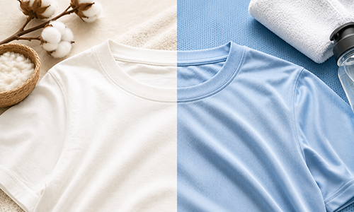 コットンとドライTシャツどっちがいい？