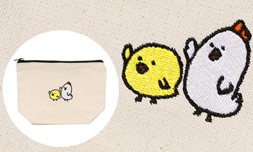 ロゴやイラストを簡易ロゴ刺繍で表現