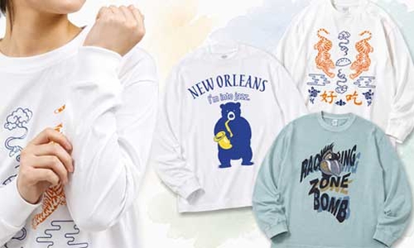 オリジナル袖口リブありTシャツ