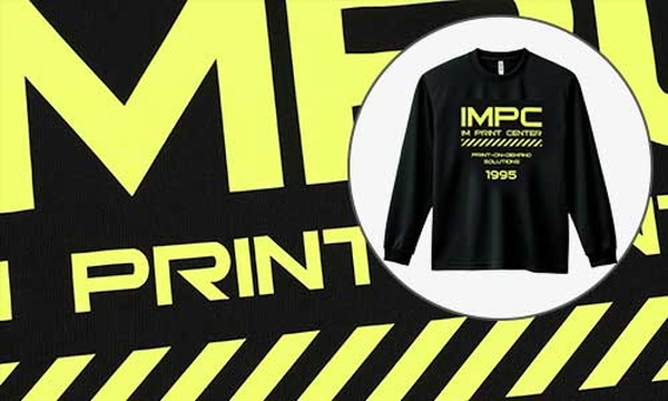 カッティング圧着ができるオリジナル長袖Tシャツ
