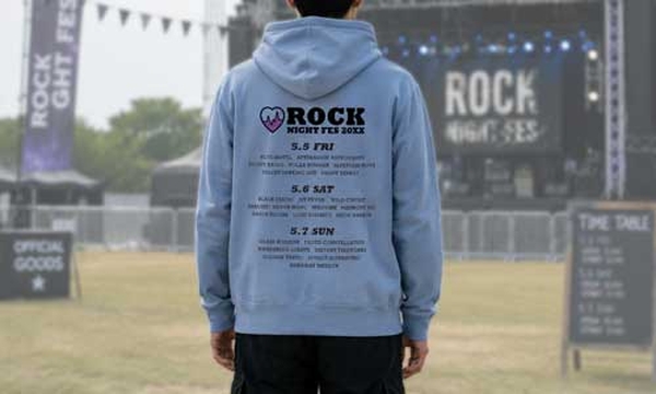 フェス・ライブ用オリジナルパーカー